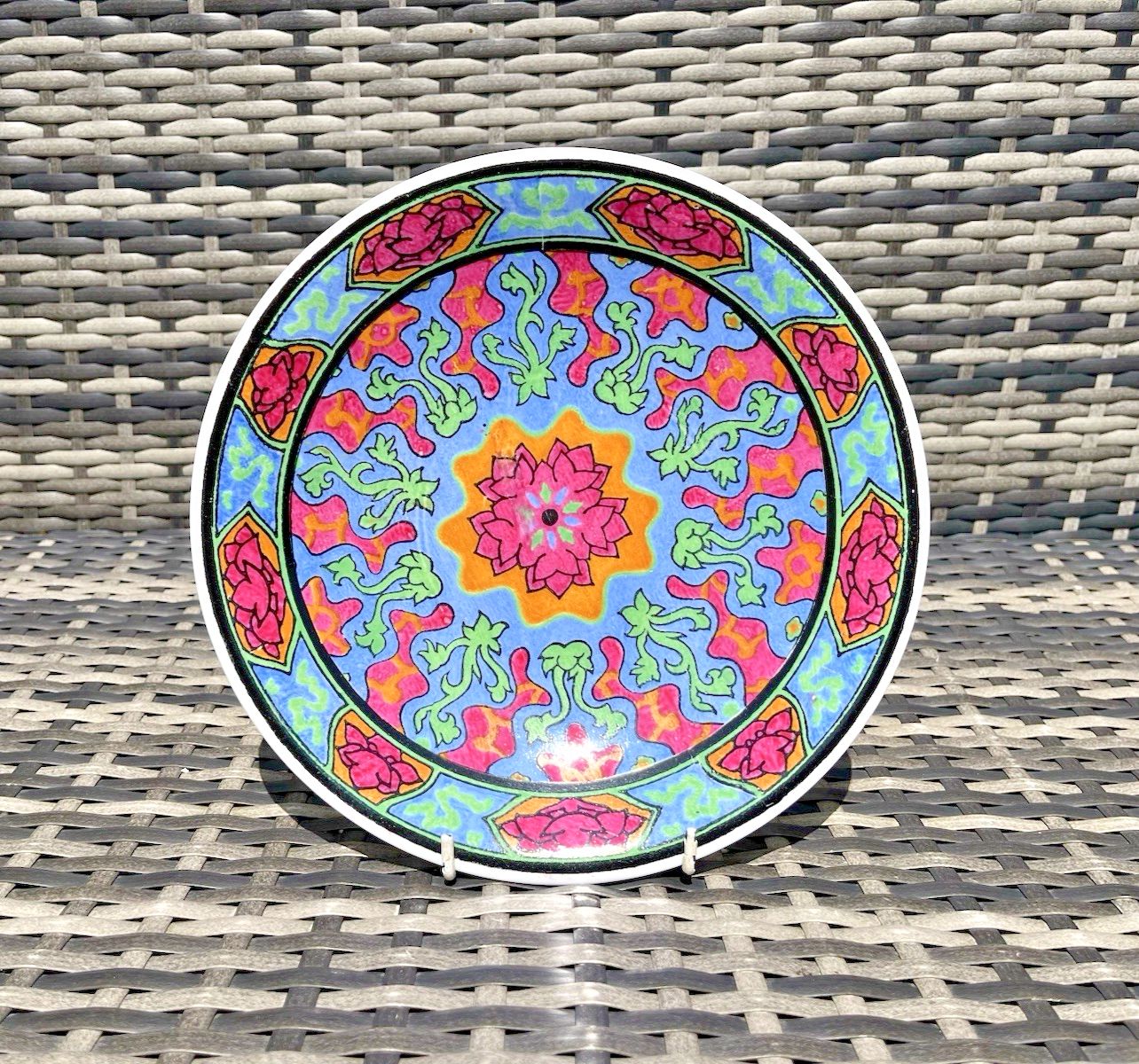 Antique Art Deco Royal Doulton Floral Rosette Iznik Geometric E Series Bowl Dish