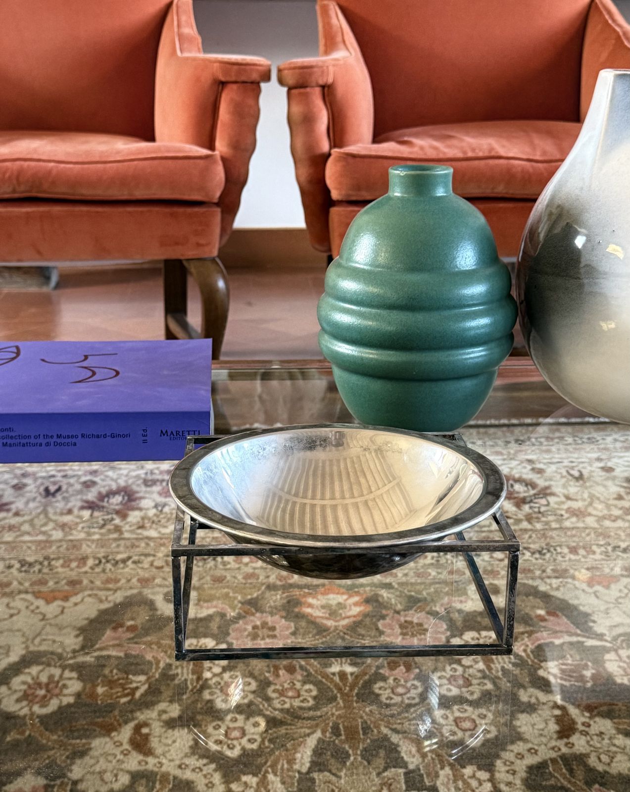 Mid Century Modern Silver Plated Bowl / Vide Poche, Pm Italy 1970s photo furniture