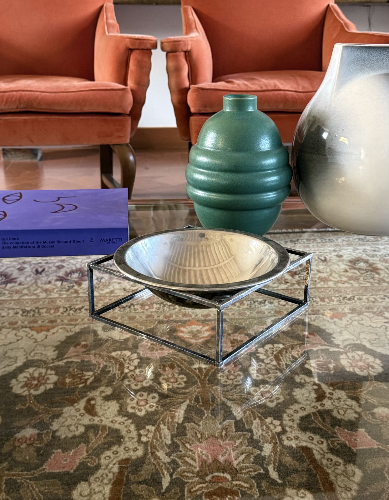 Mid Century Modern Silver Plated Bowl / Vide Poche, Pm Italy 1970s photo Home Decor