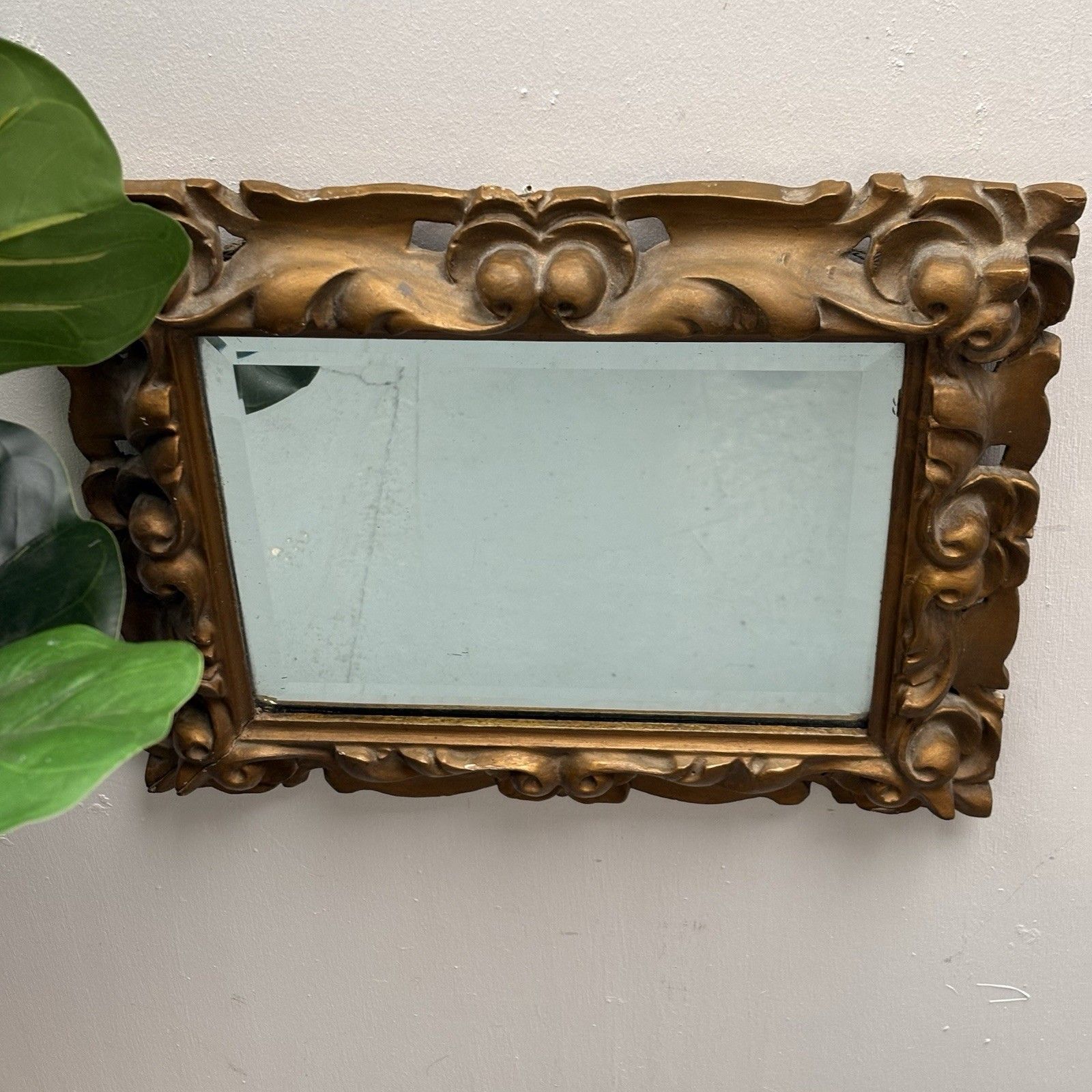 A Bevelled Plate Wall Mirror In A Pierced Carved & Gilt Painted Roccoco Frame photo buy