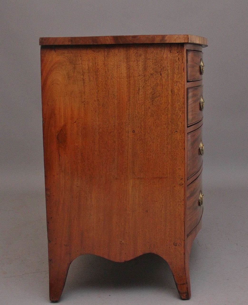 19th Century Mahogany Bowfront Chest photo buy