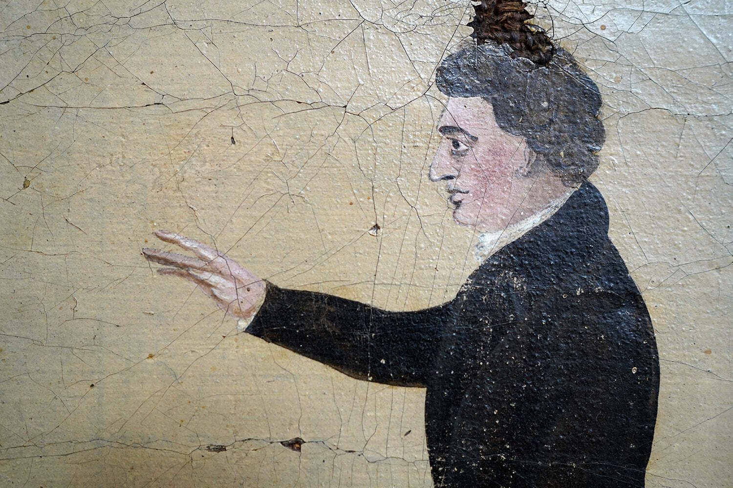 An Early 19thc Naïve School Oil Portrait Of A Gentleman C.1830 photo Art