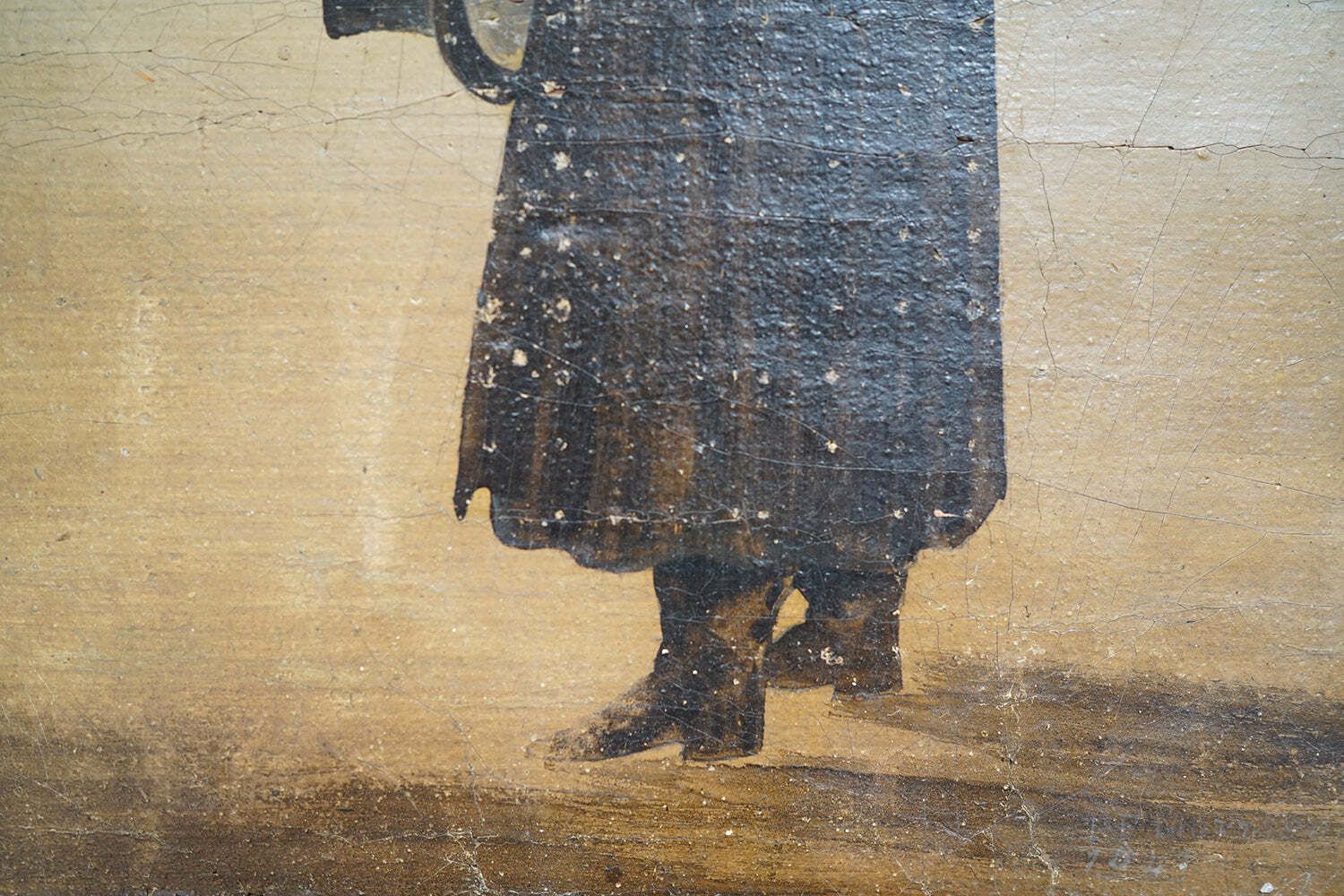 An Early 19thc Naïve School Oil Portrait Of A Gentleman C.1830 photo vintage