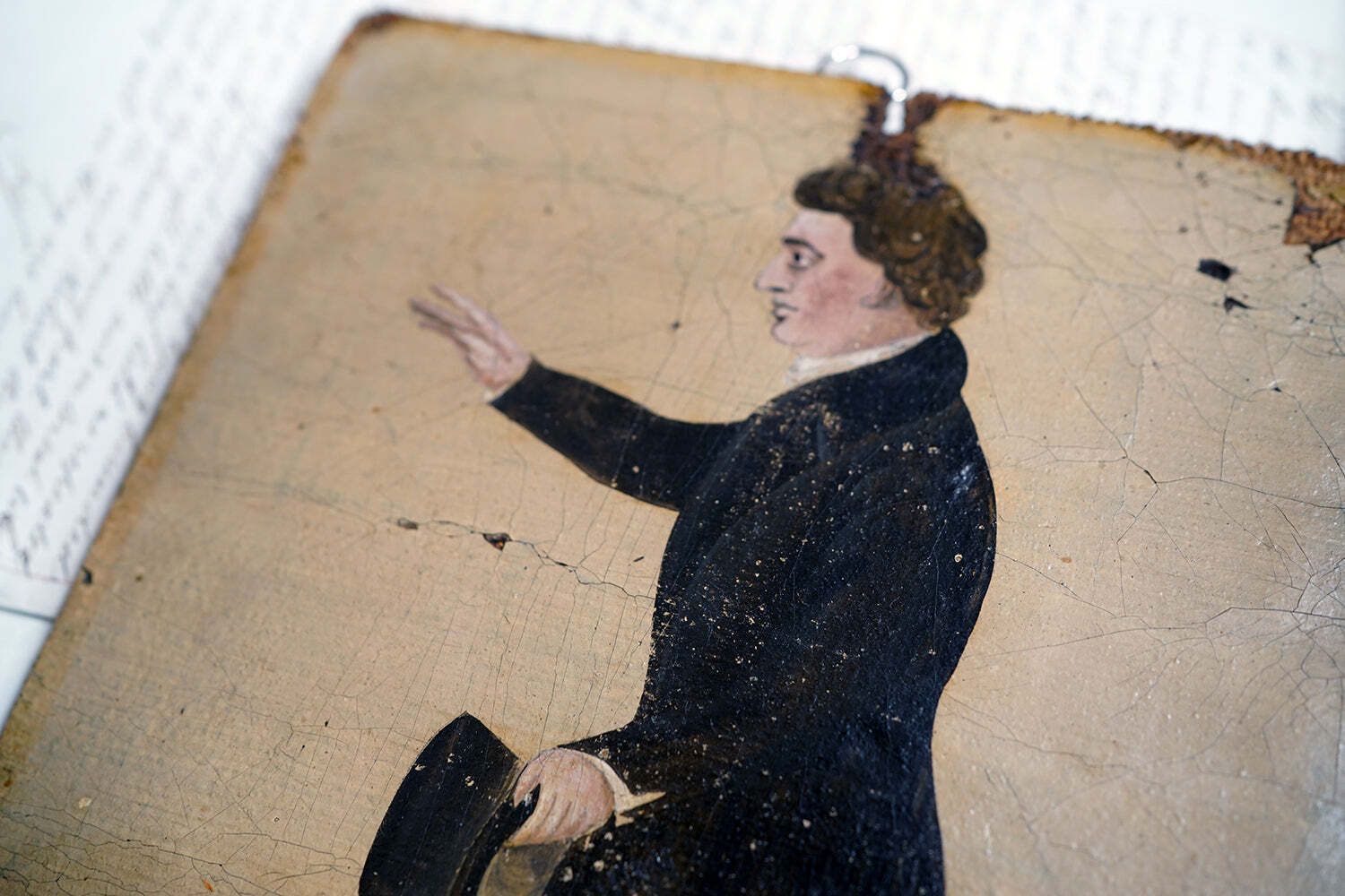 photo for sale An Early 19thc Naïve School Oil Portrait Of A Gentleman C.1830