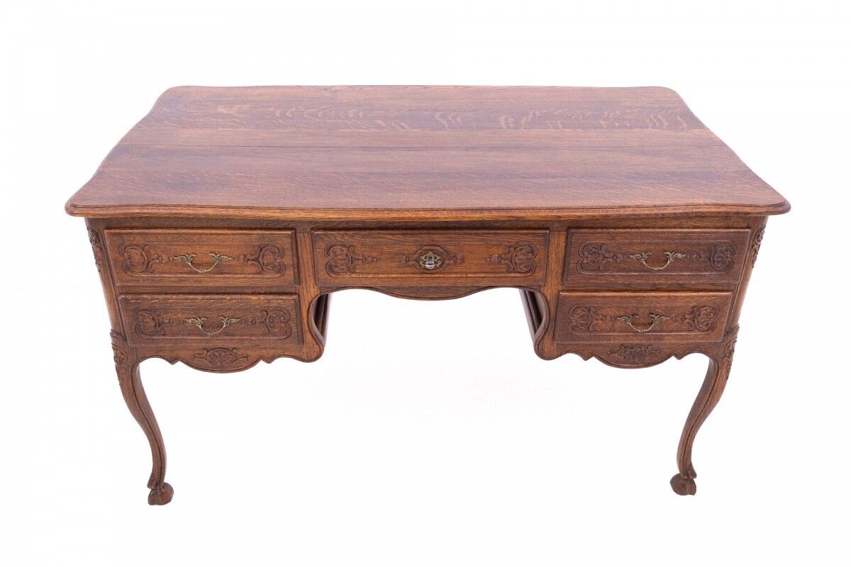 Antique Double Sided Desk, France, Around 1880. After Renovation. photo for sale