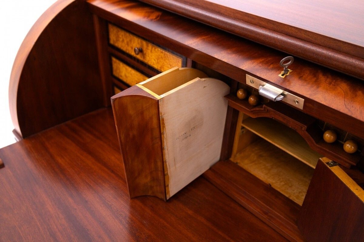 photo vinterior Antique Bureau With Storage Compartments, Northern Europe, Ca. 1880. After Renovation.