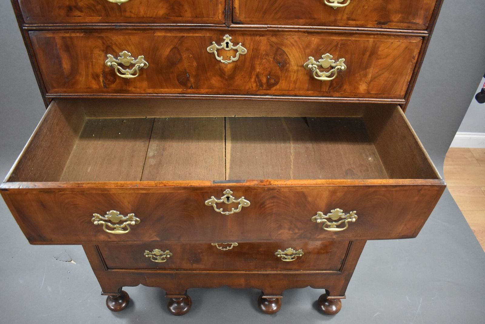 Furniture 18th Century Walnut Chest On Stand photo