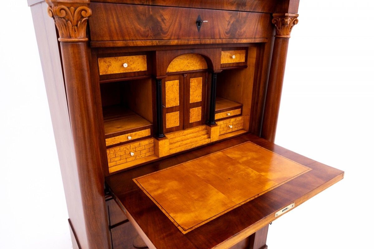 Biedermeier Secretary, Western Europe, Around 1840. After Renovation. photo 4259.0