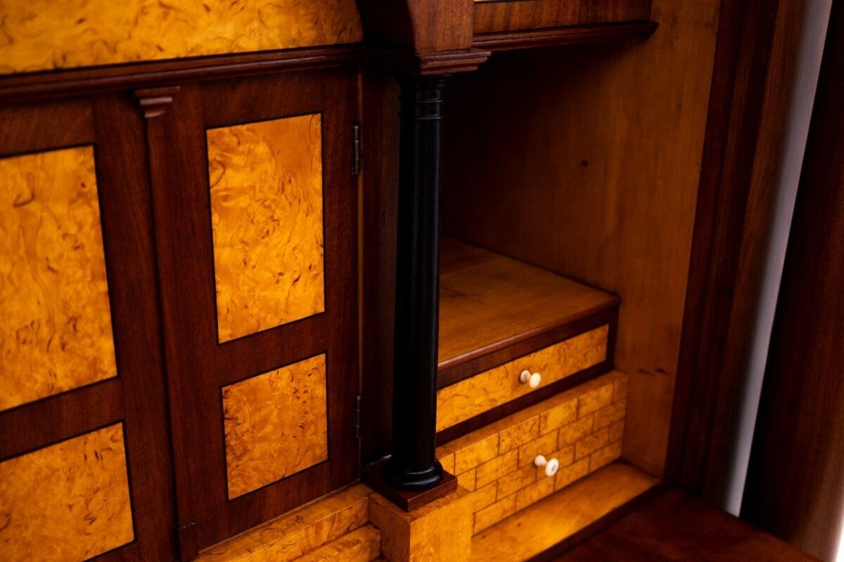 Furniture Biedermeier Secretary, Western Europe, Around 1840. After Renovation. photo