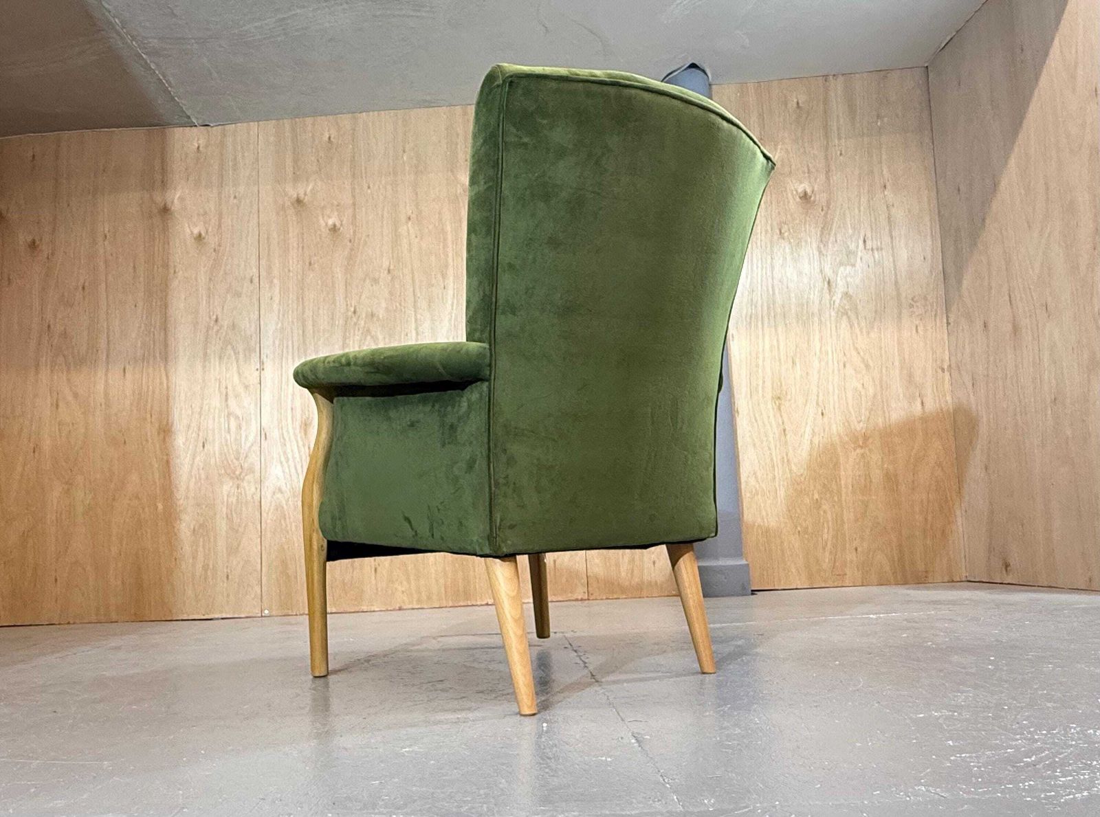 Parker Knoll Beautiful Froxfield Armchair In Forest Green Velvet Fabric.. Fully Refurbished & Restored. photo Furniture