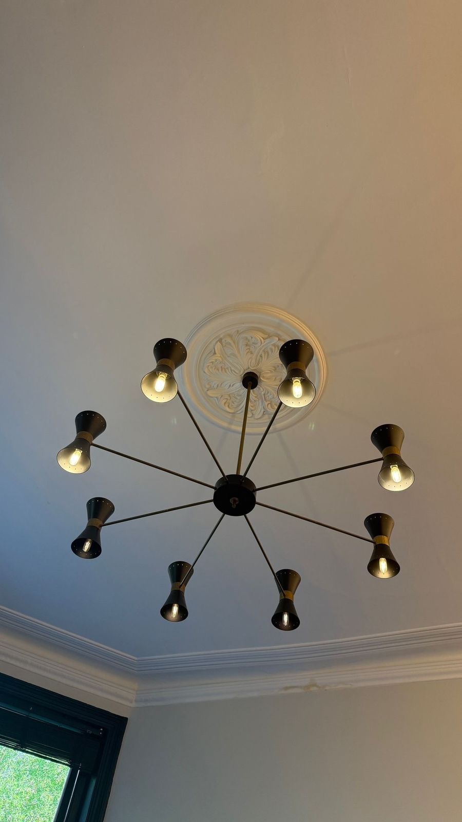 Mid Century "Diabolo" Chandelier Italian Stilnovo Sputnik Style photo Lighting