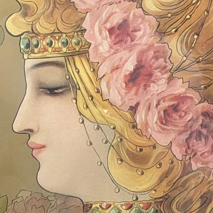 Art Nouveau Lithograph By Mary Golay photo for sale