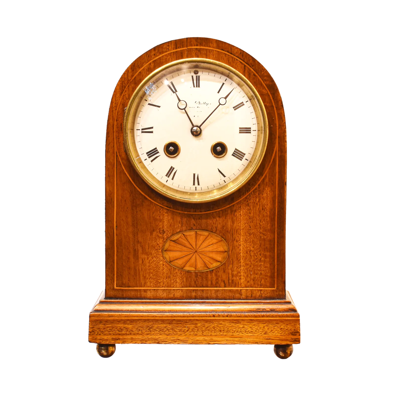 Phillips Mantel Clock, 1890s, Antique