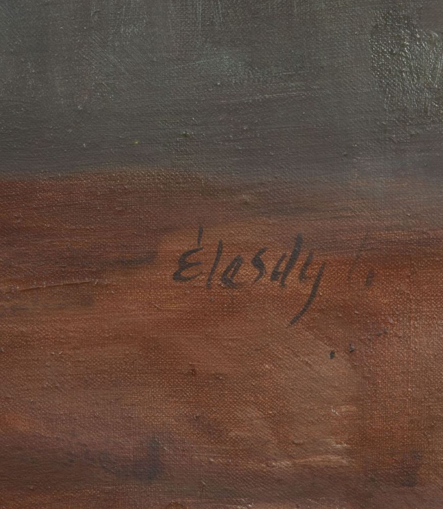 20th Century Swedish Oil On Canvas Painting photo for sale
