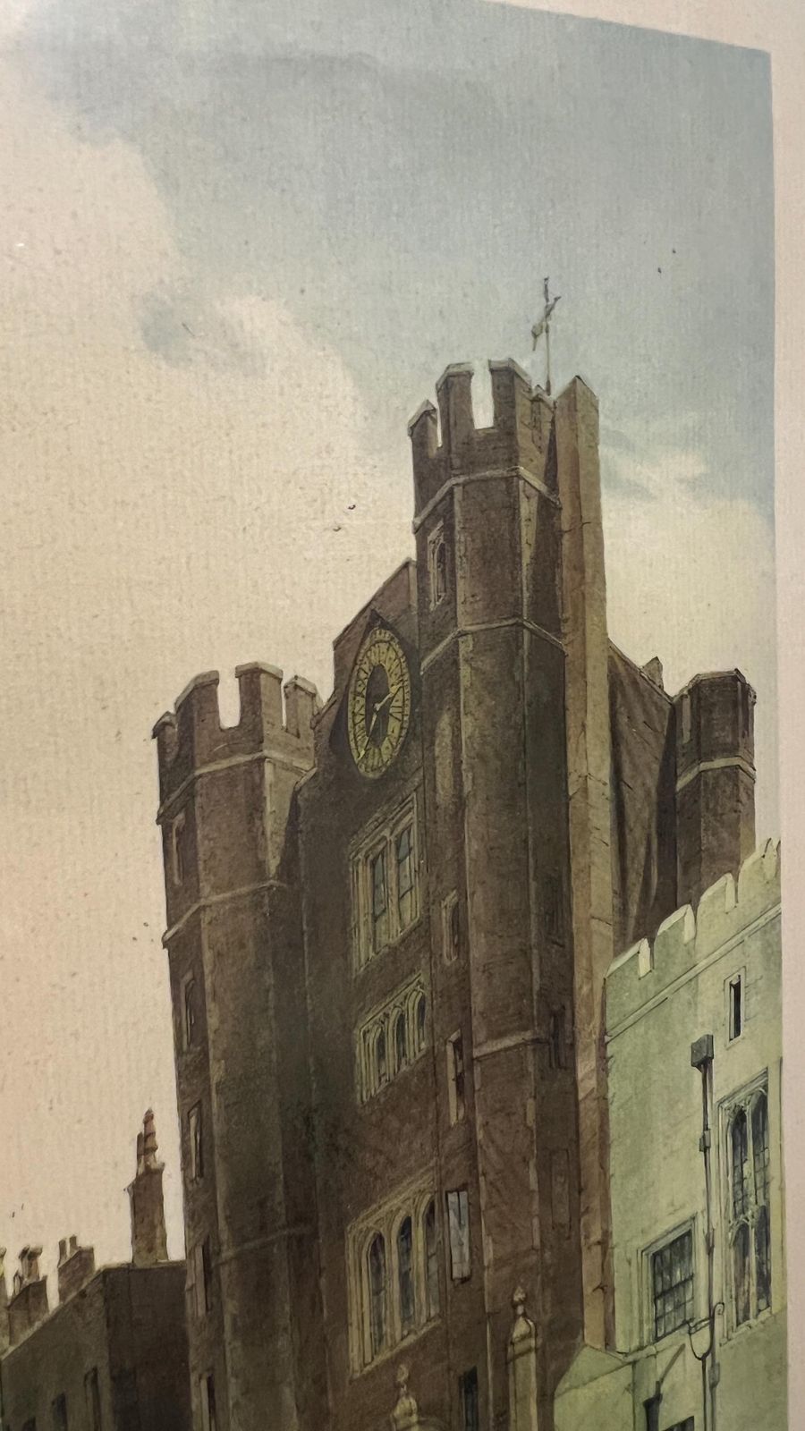 Framed Reproduction Of Thomas Shotter Boys’s St. James’s Palace Lithograph photo vinterior