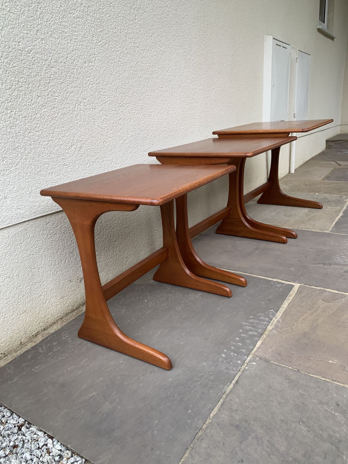 G Plan Kofod Larsen Nest Of 3 Teak Tables C1960s photo 100.0