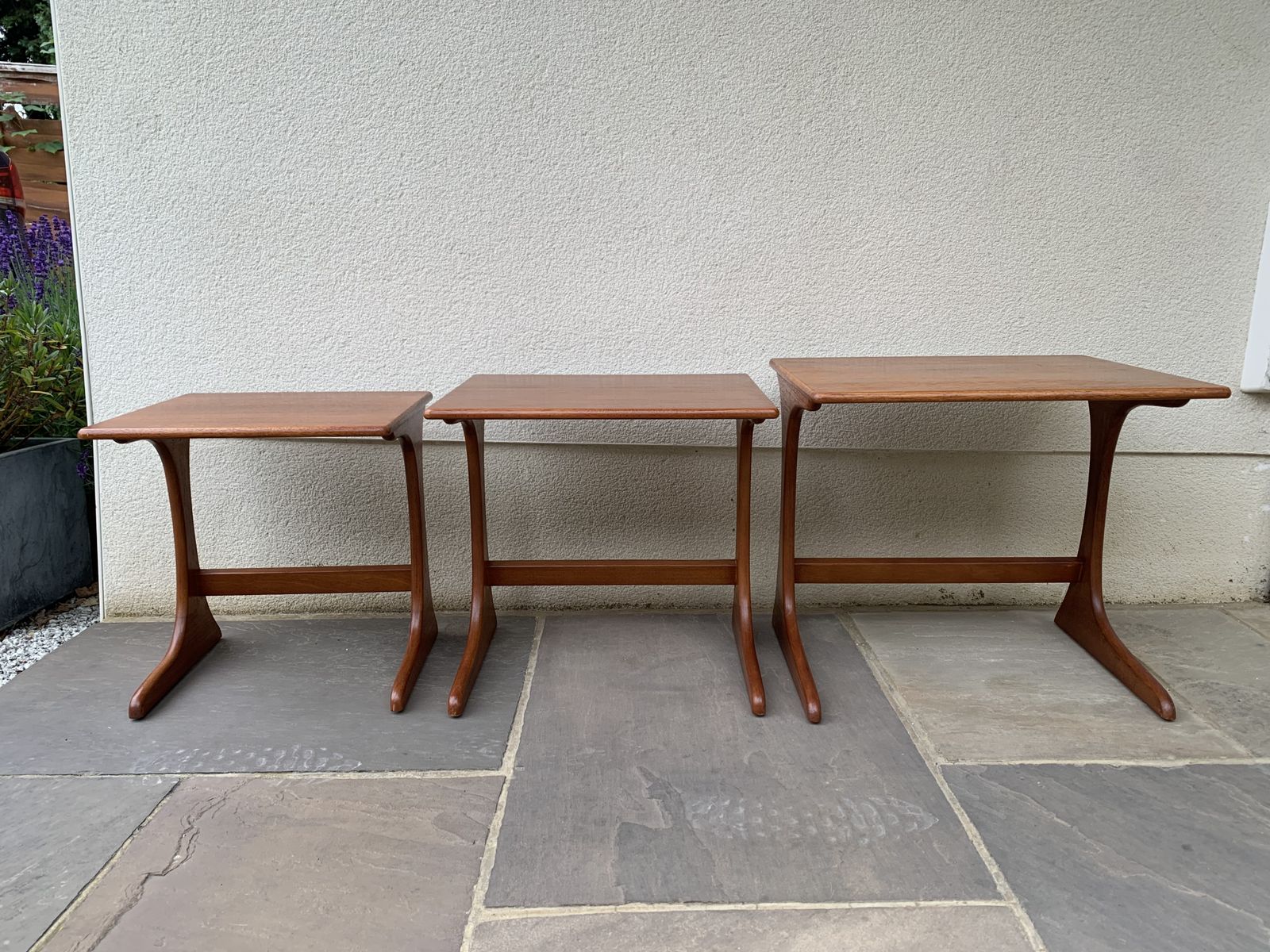 G Plan Kofod Larsen Nest Of 3 Teak Tables C1960s photo vinterior