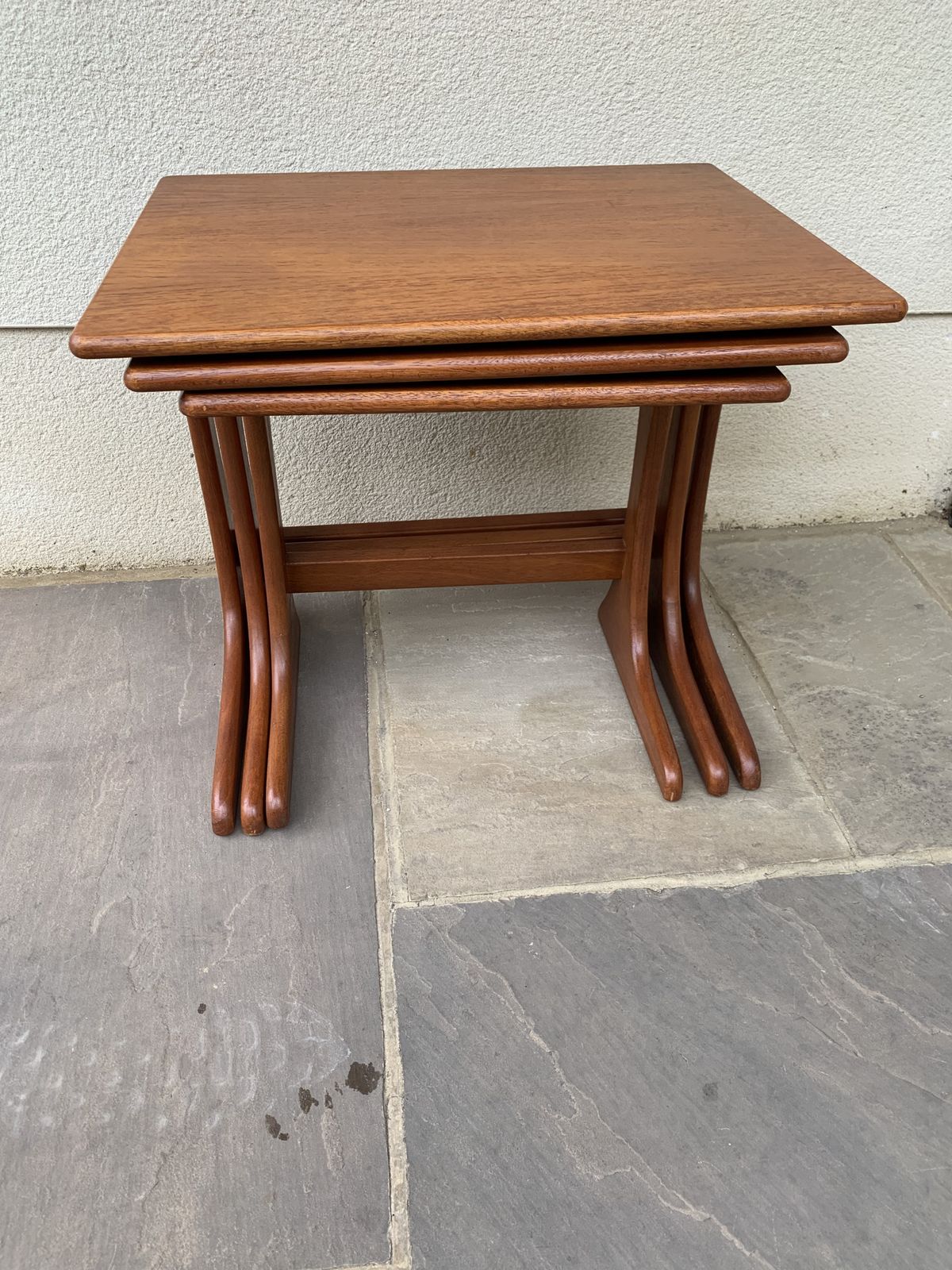 G Plan Kofod Larsen Nest Of 3 Teak Tables C1960s photo vintage