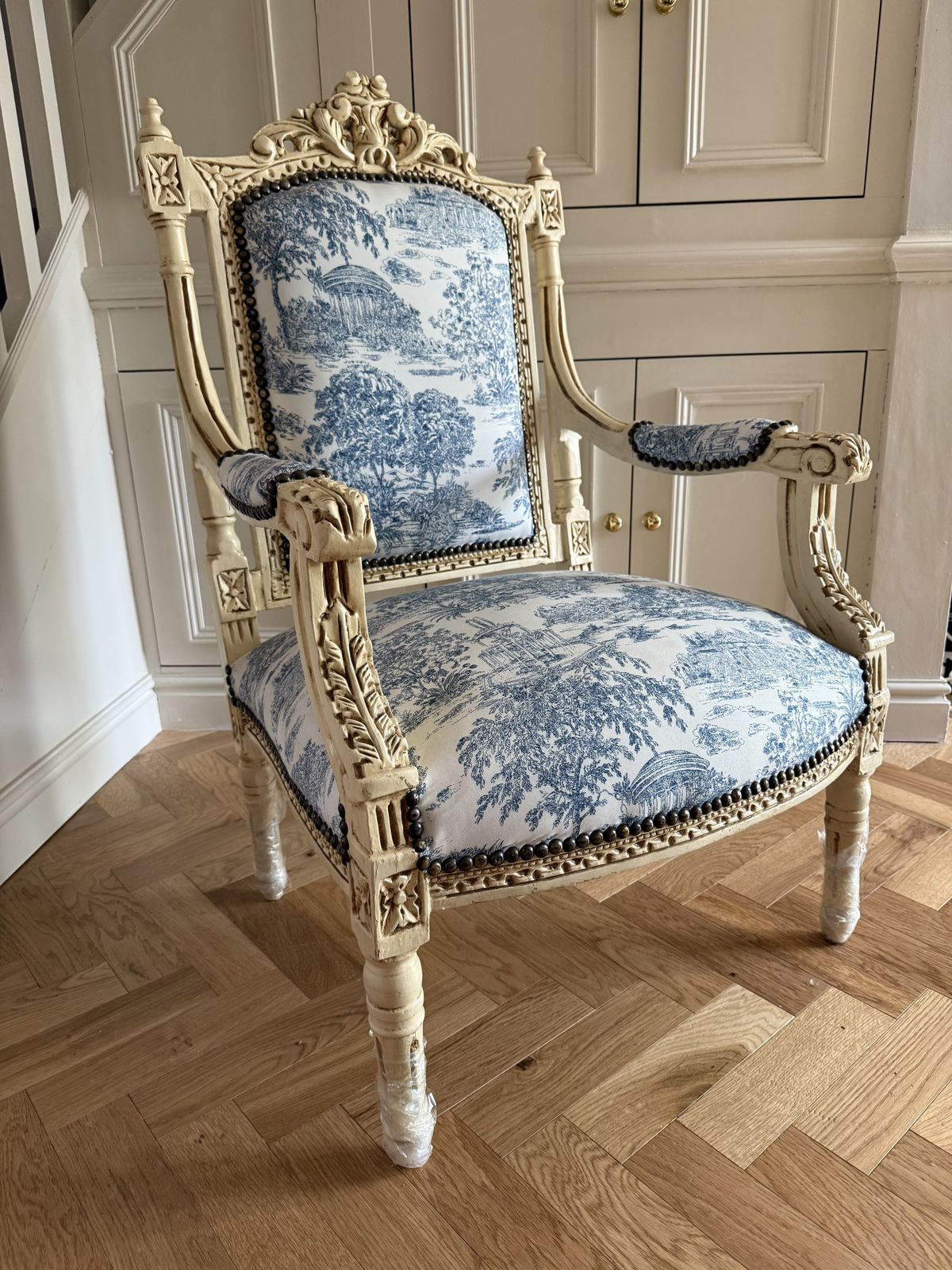 Beautiful French Empire Style Bedroom Chair photo 375.0