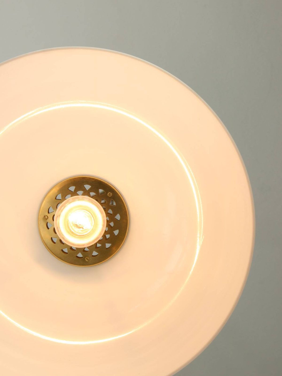 Medusa Pendant By Luigi Massoni For Guzzini In Brass And Plexiglass, 1970s photo vinterior