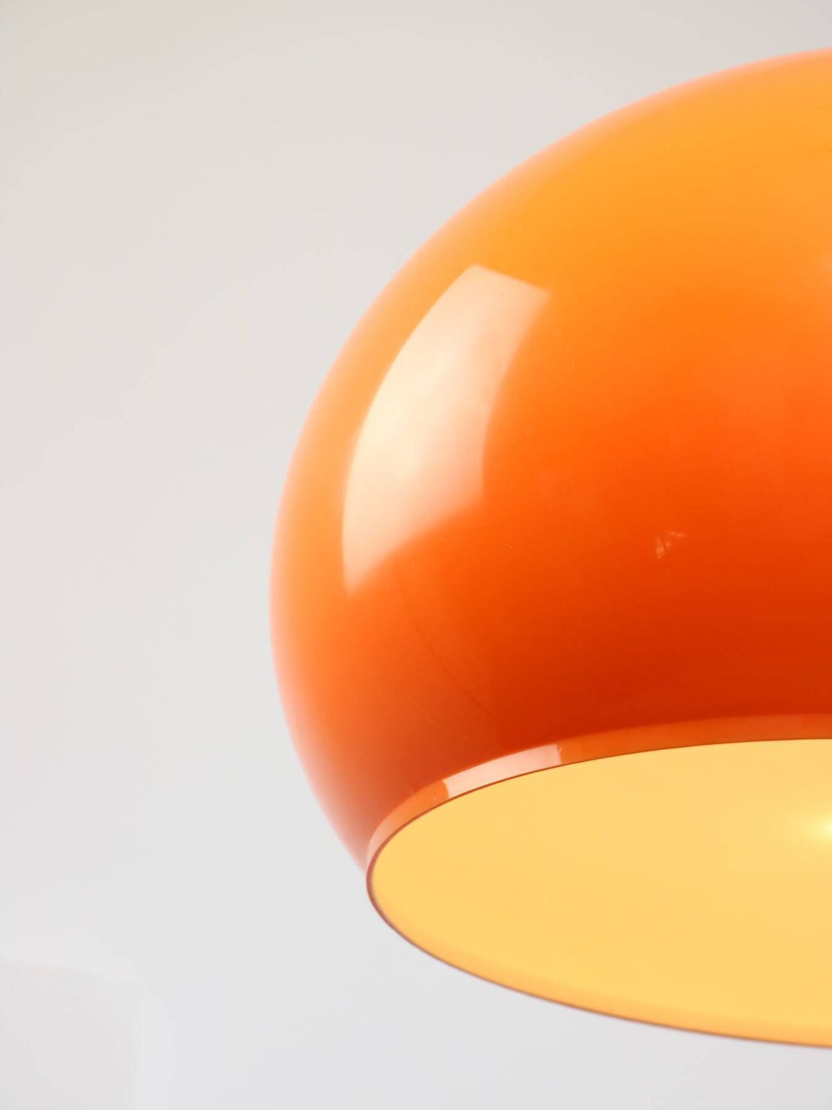 Giant Orange Space Age Pendant Light By Guzzini, 1970s photo buy