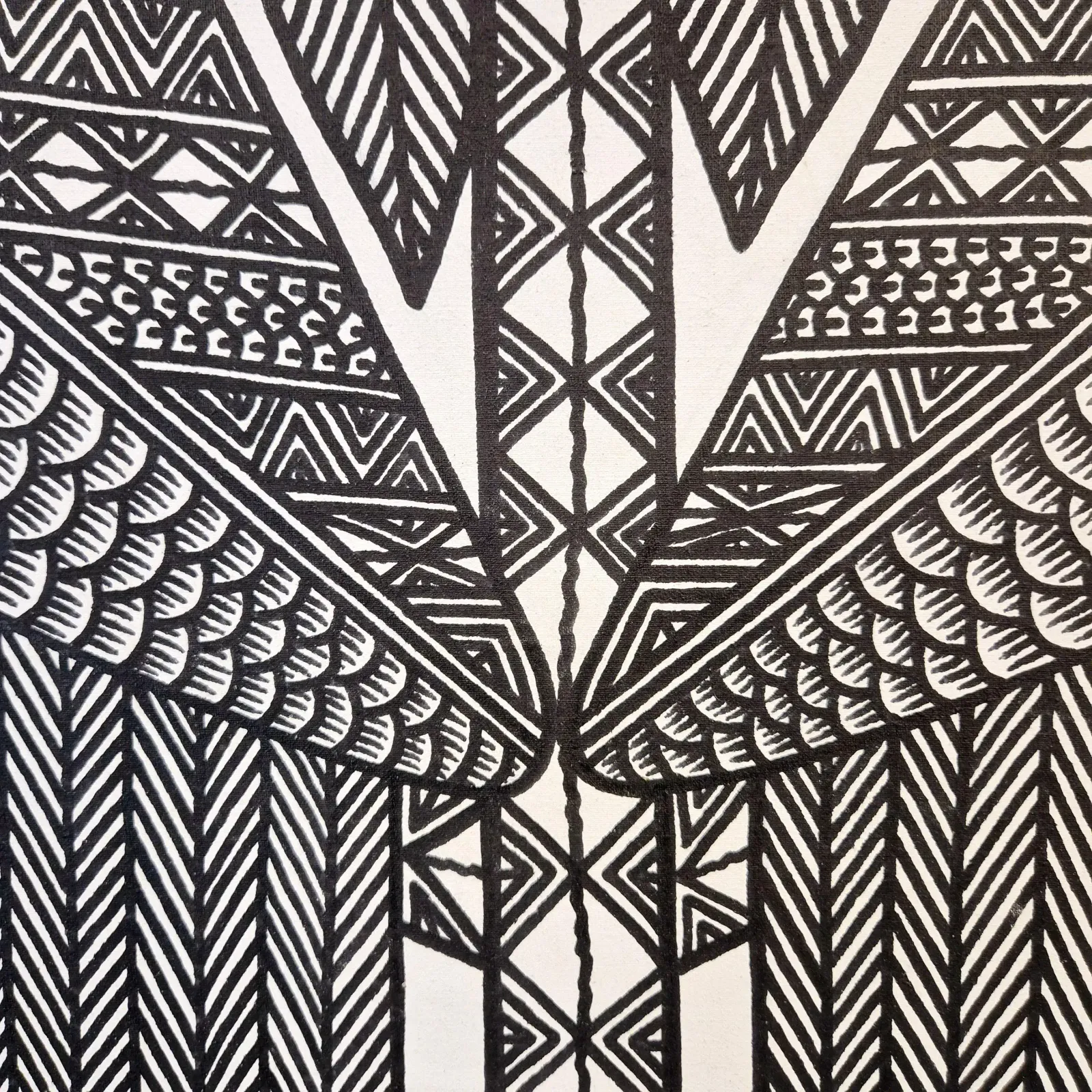 Birds Of Paradise, John Kauage, Acrylic On Canvas, Papua New Guinea, 2013 photo furniture