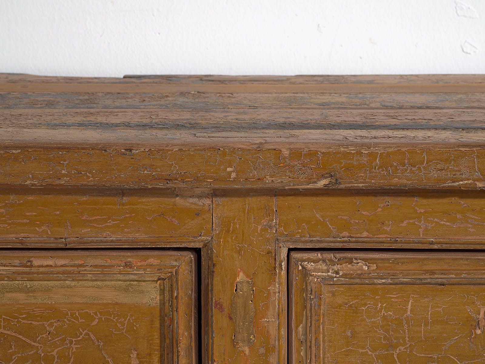 photo furniture Antique Cabinet With Ochre Patina (C.1900) #11