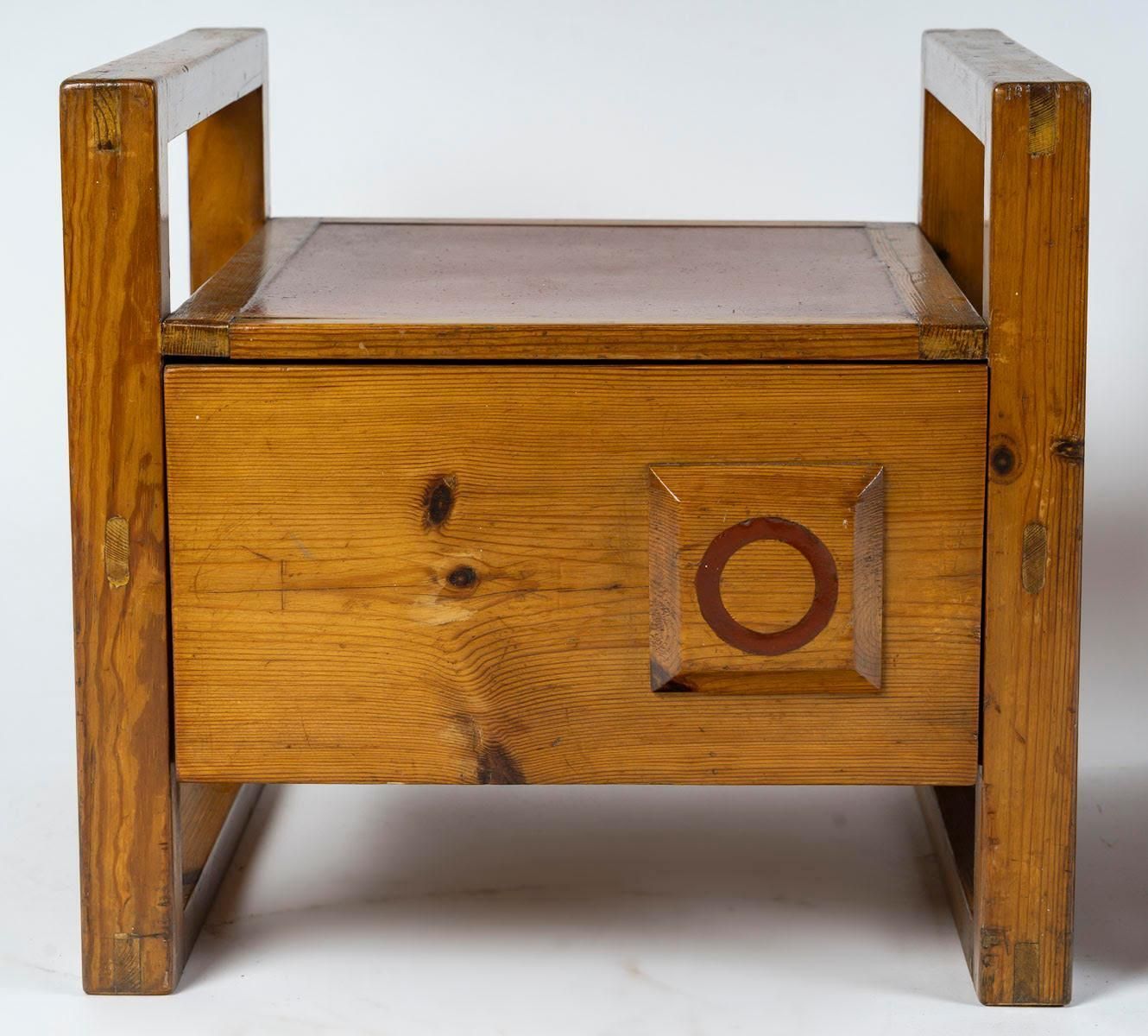 Pair Of Wooden Bedside Tables From The 1960s. photo furniture