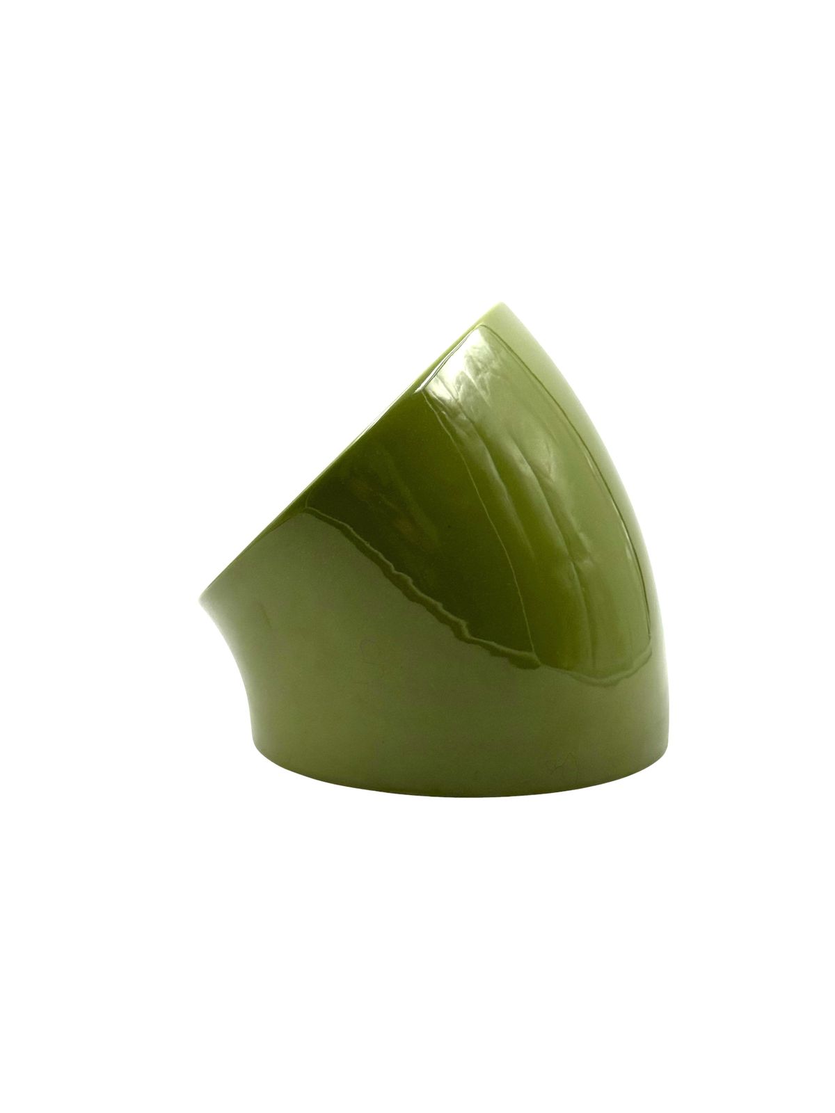 photo furniture Space Age Set Of 2 Green Ceramic Vide Poche, Sicart Italy Ca. 1970