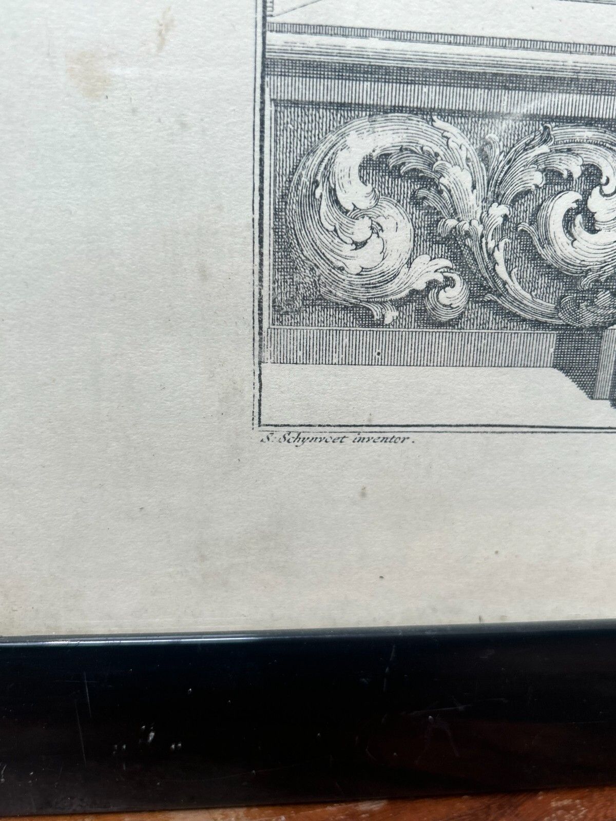 S. Schynvoets 18th Century Momumental Vase Etching Framed Museum Piece photo for sale