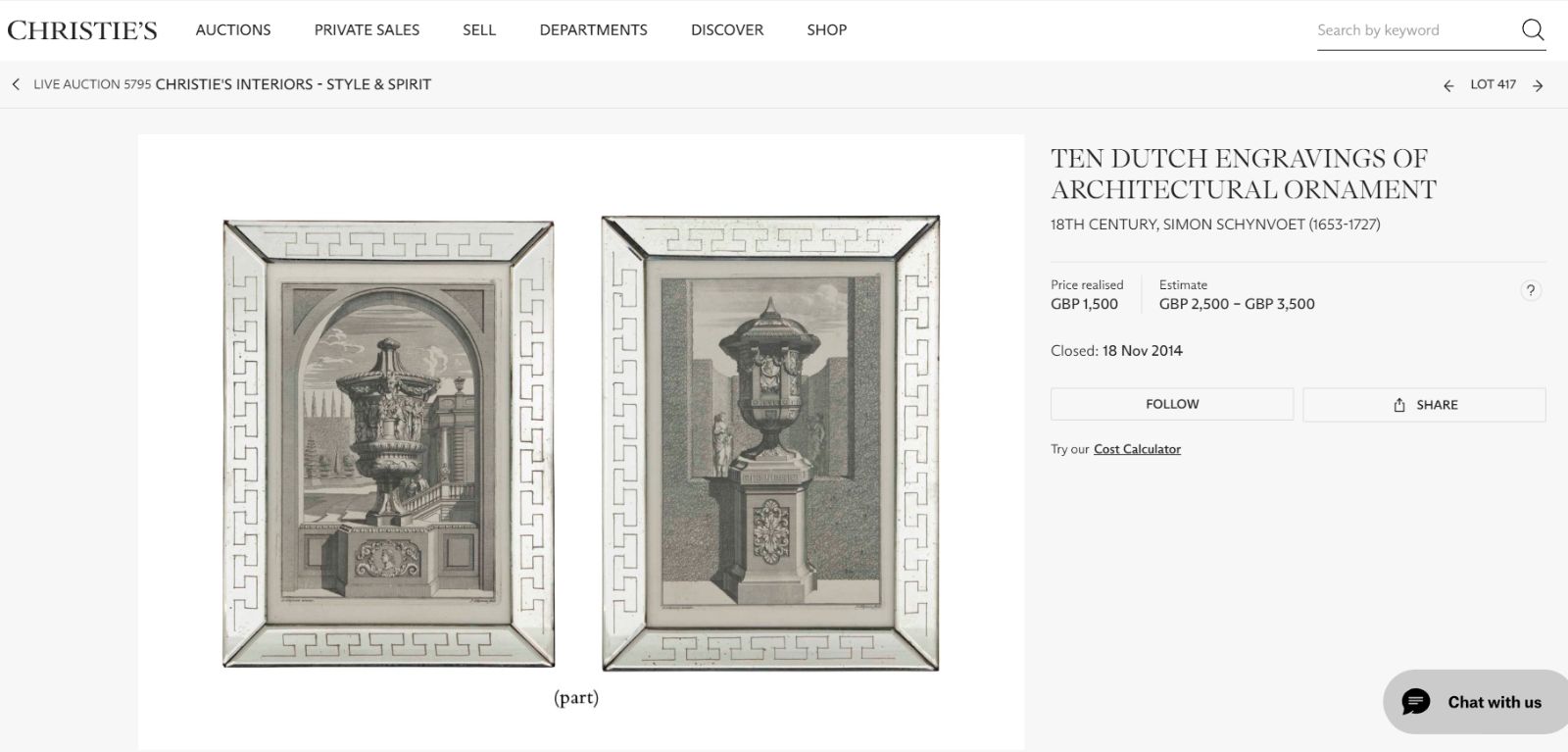 S. Schynvoets 18th Century Momumental Vase Etching Framed Museum Piece photo vinterior