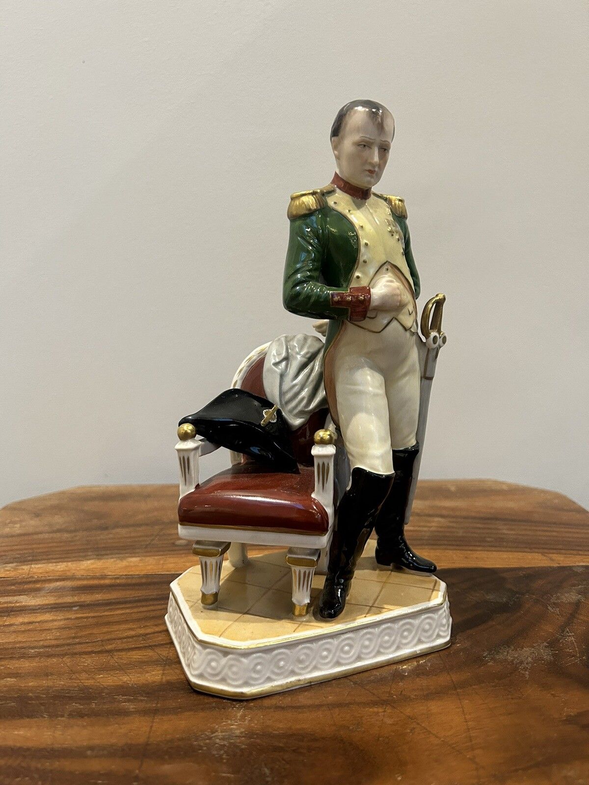 Rudolf Kammer German Porcelain Napoleon Bonaparte Figurine Bust photo vinterior