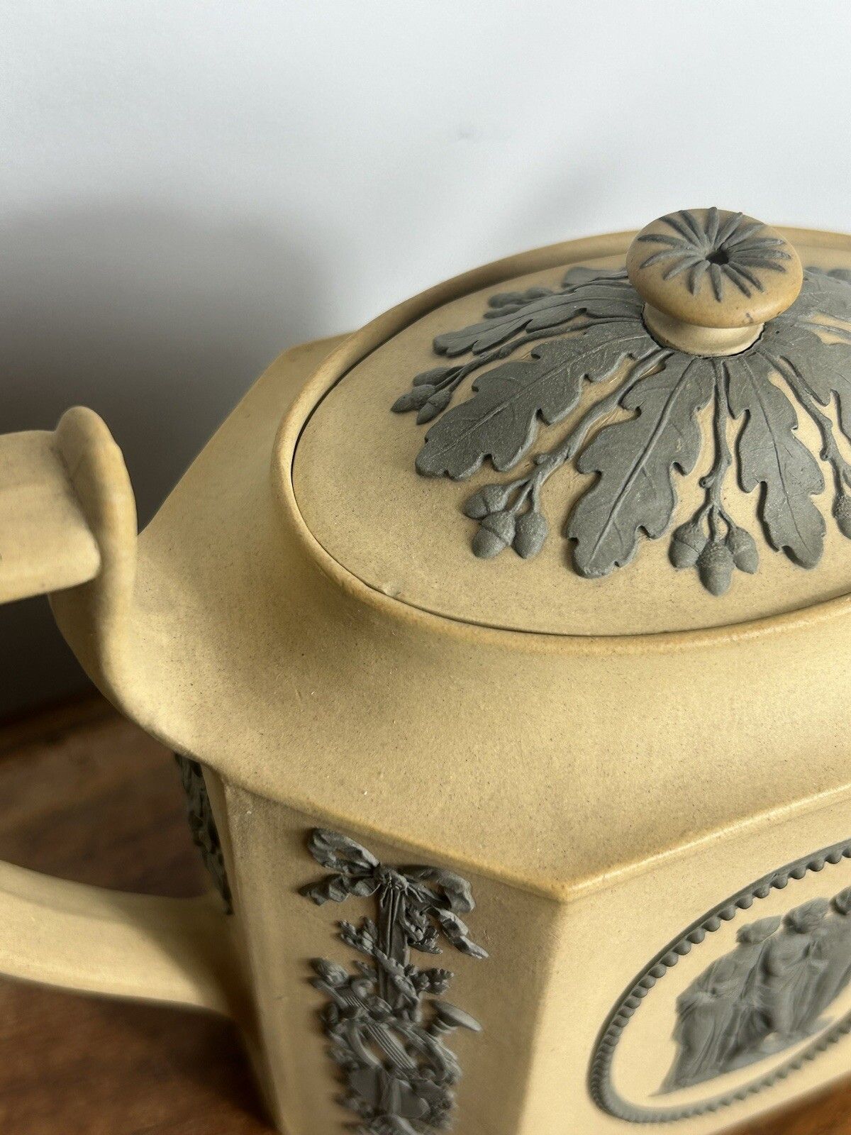 Wedgwood Caneware / Drabware Early Teapot Set photo for sale