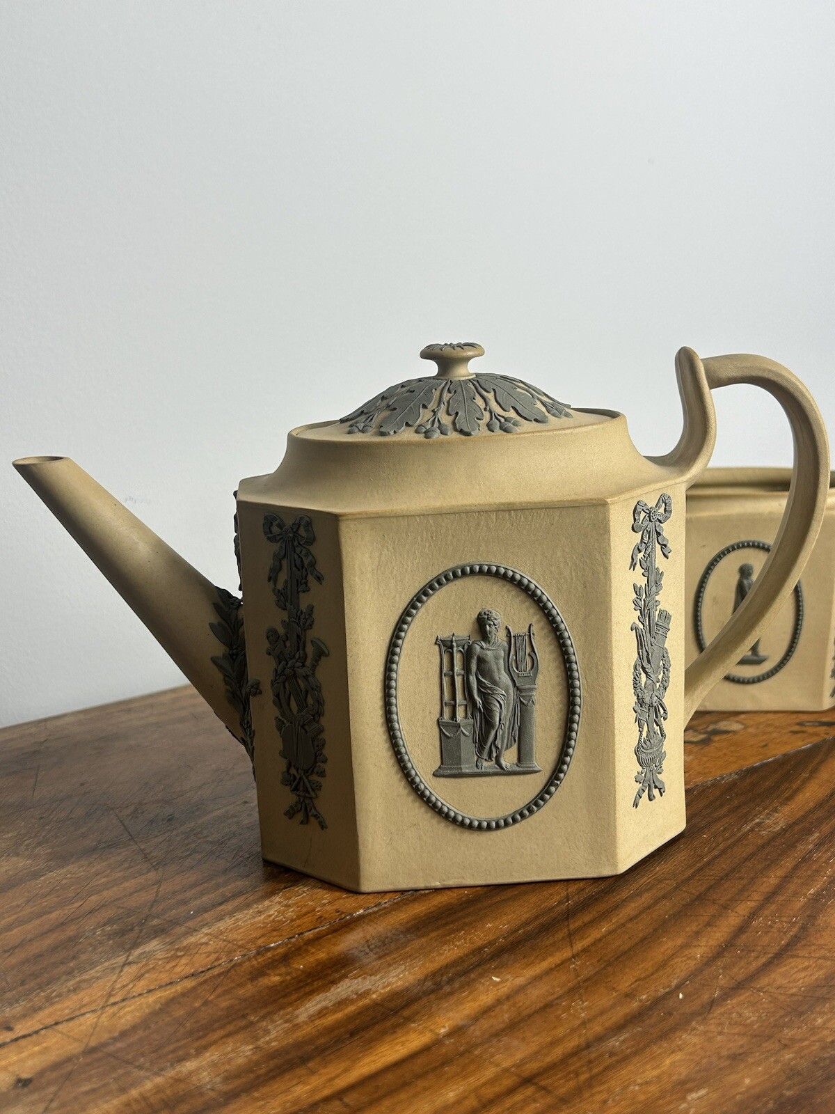Wedgwood Caneware / Drabware Early Teapot Set photo Home Decor