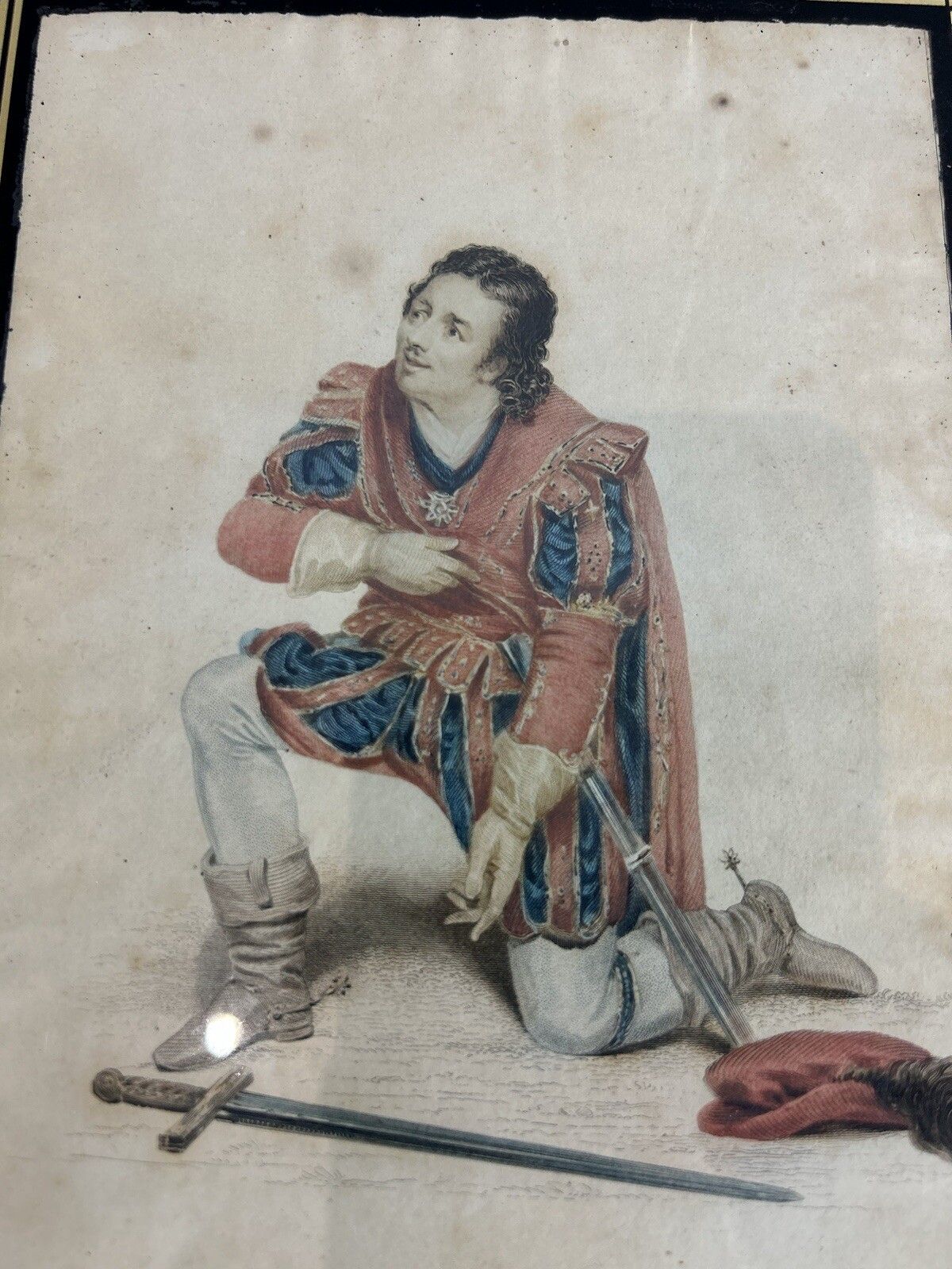 Art 1822 Set Of Four High Quality Hand Coloured Engravings Framed Shakespear photo