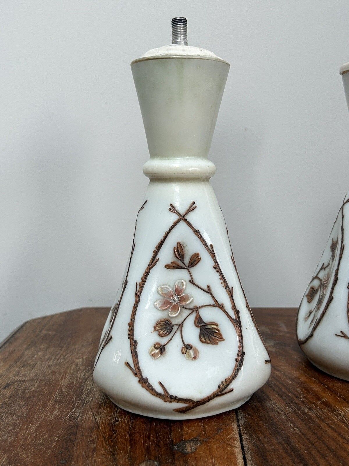 C1890 Harrach Glass Vase Marked Glass Bohemian Glass photo furniture