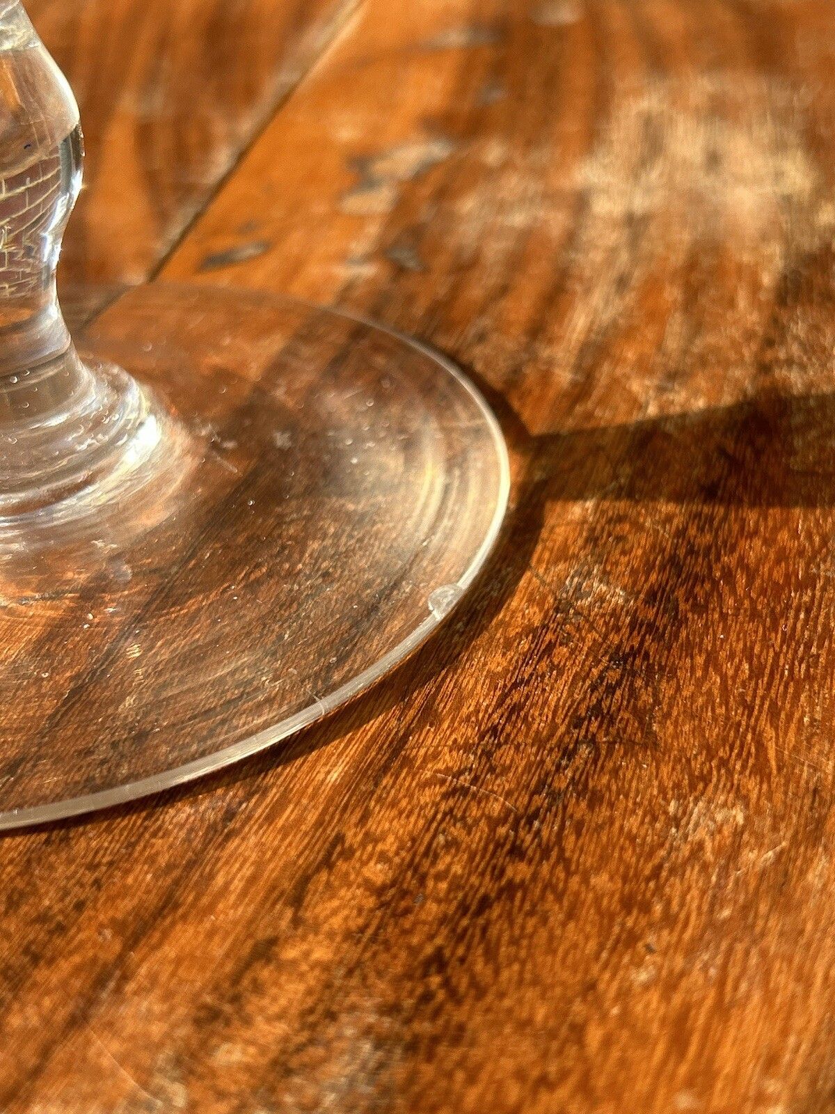 Glass Pedestal Bowl Comport Tazza Rough Pontil Georgian / Victorian Handblown photo for sale