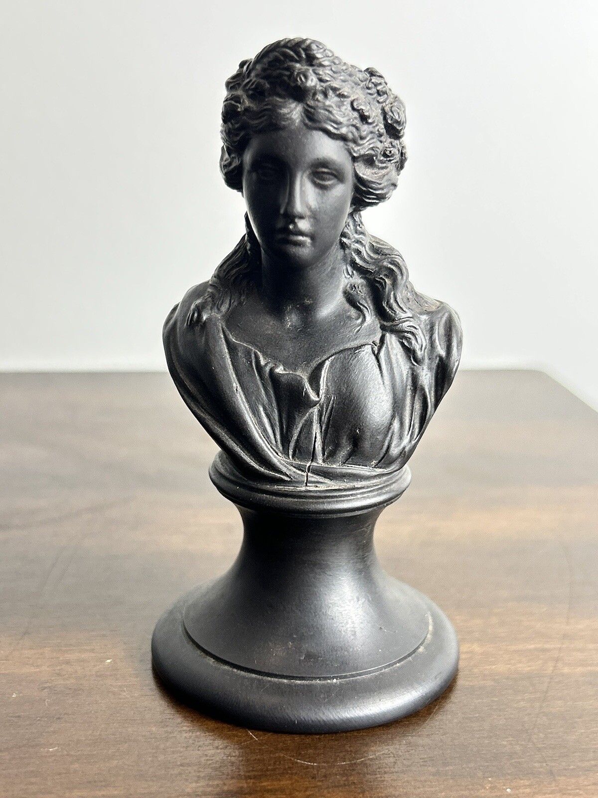 Wedgwood Black Basalt Bust Early Minature Zingara photo for sale