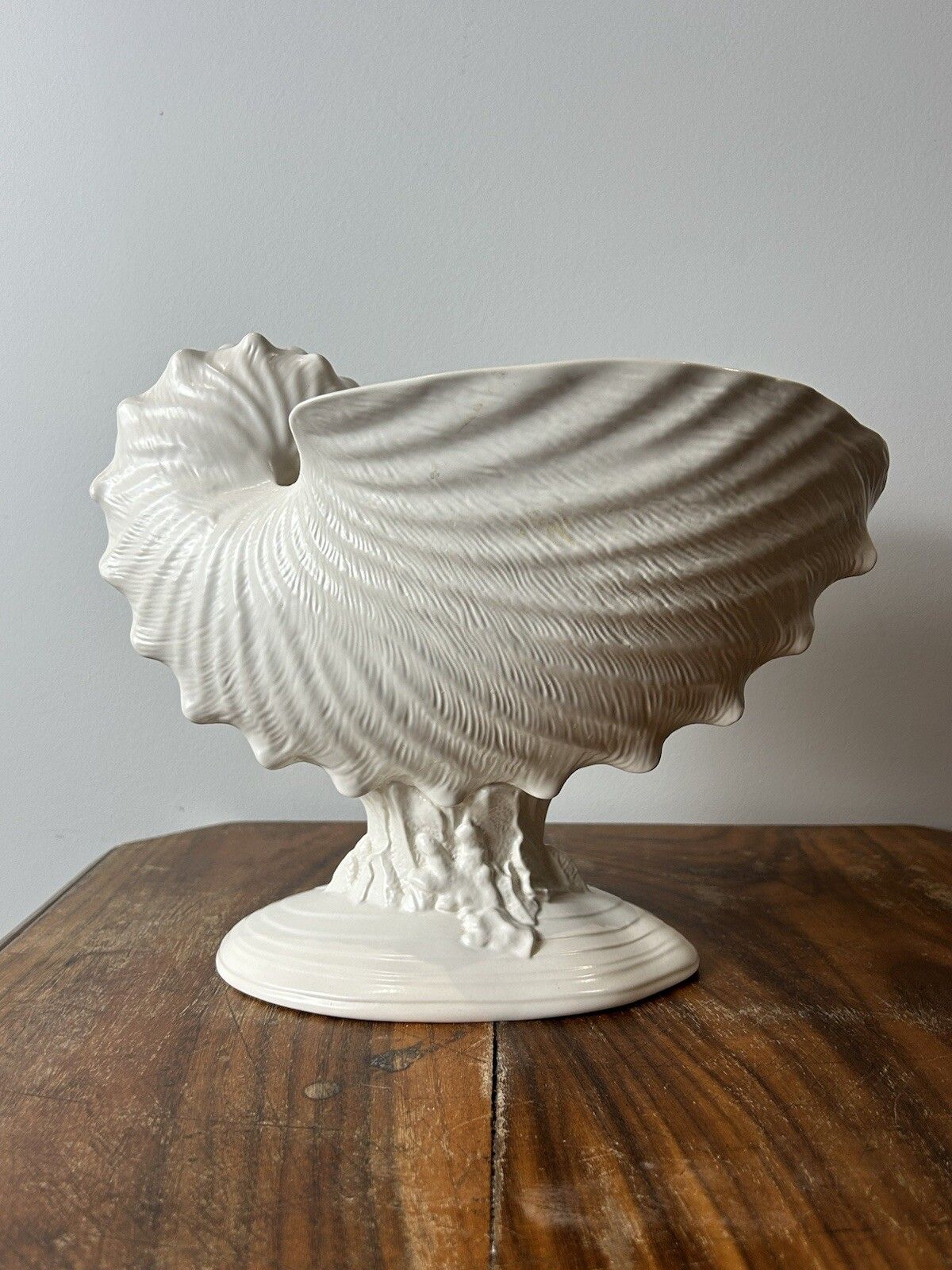 Wedgwood Nautilius Shell Tureen Centerpiece Compote Creamware Porcelain
