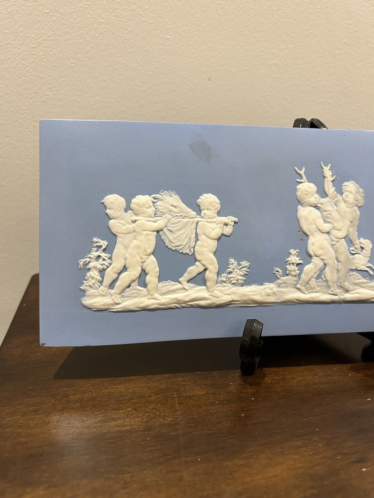 Wedgwood Plaque Jasperware Bacchanalian Triumph, Josiah Wedgwood 18th C photo furniture