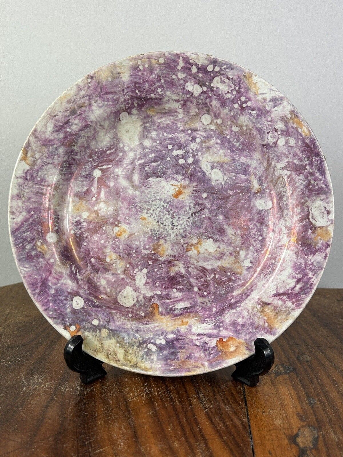 Wedgwood Moonlight Lustre Plate 1820’s Georgian Porcelain