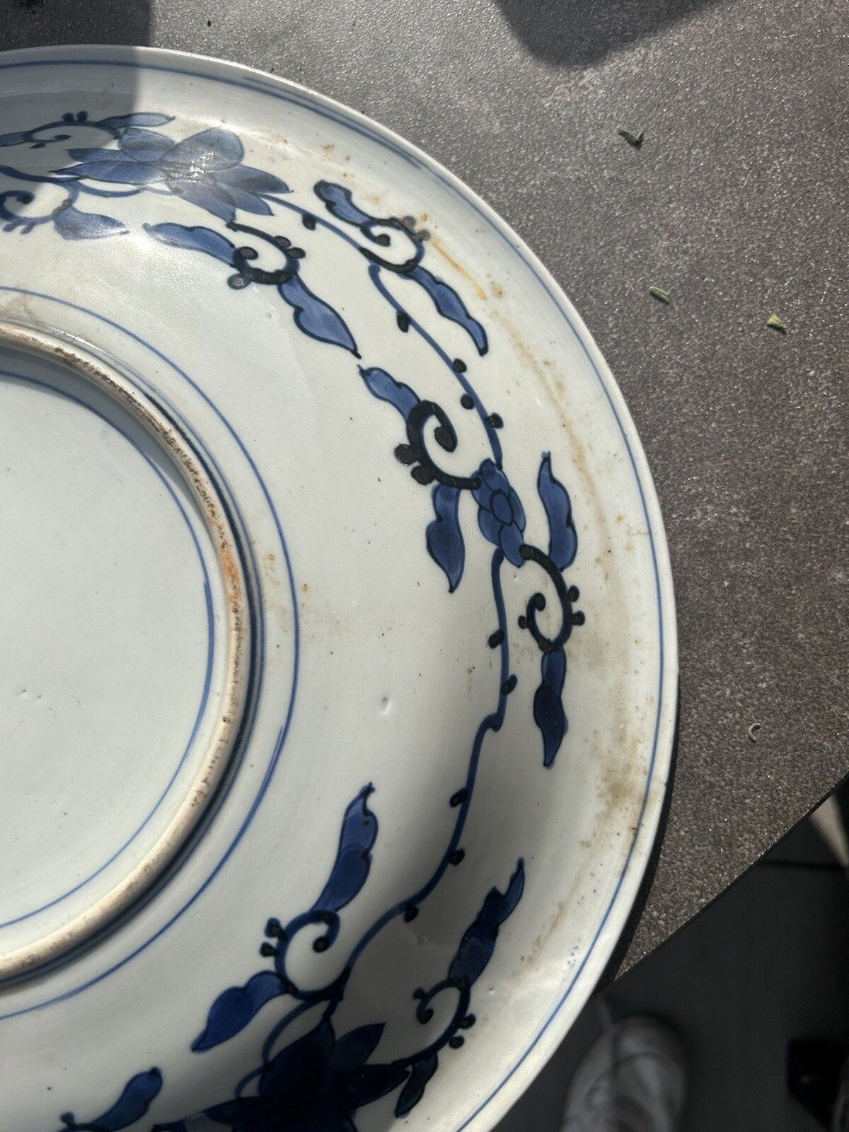 photo vinterior Japanese Imari Charger Shallow Bowl 37cm Japanese Porcelain Dish