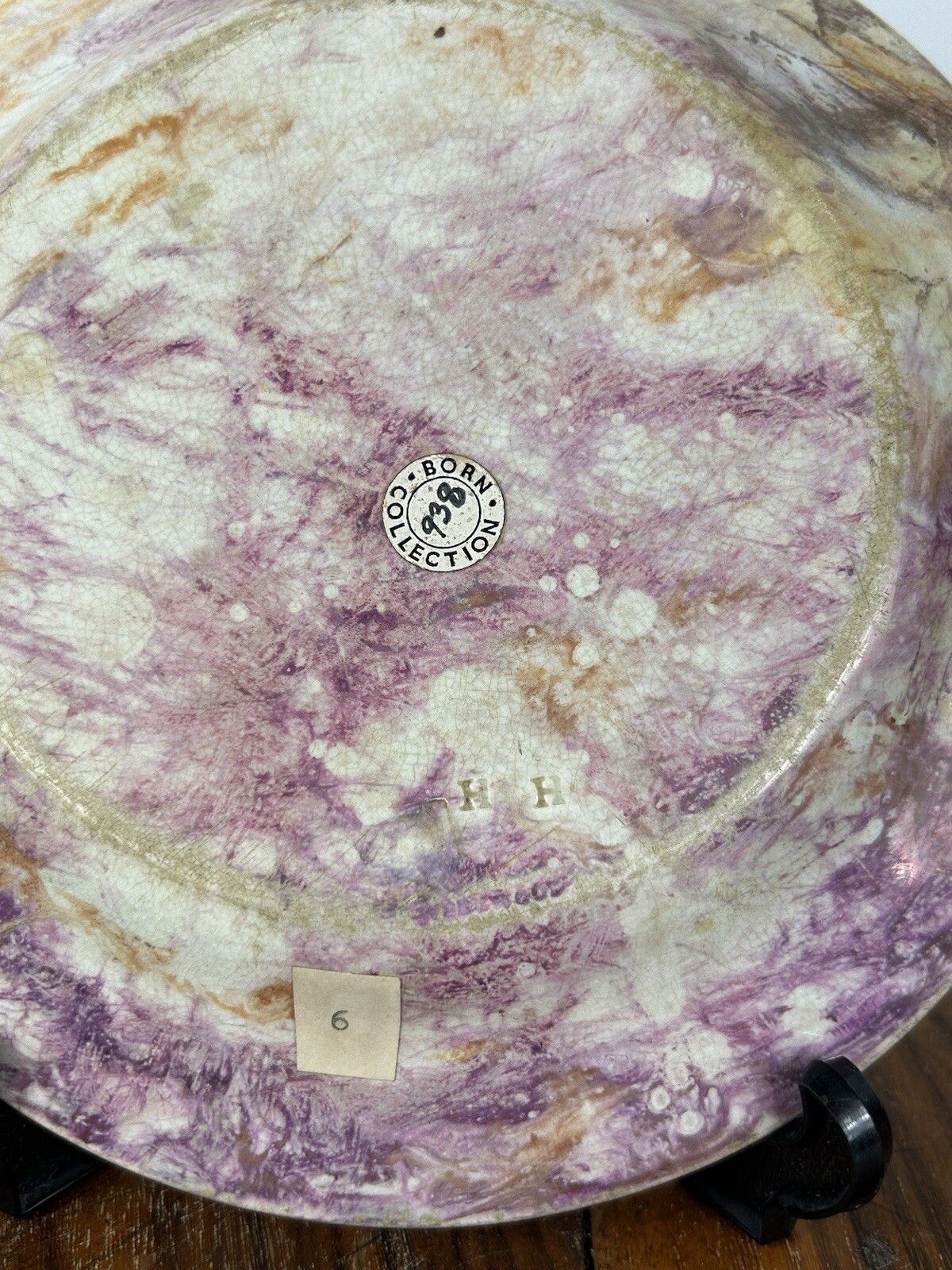 Wedgwood Moonlight Lustre Plate 1820’s Georgian Porcelain photo for sale
