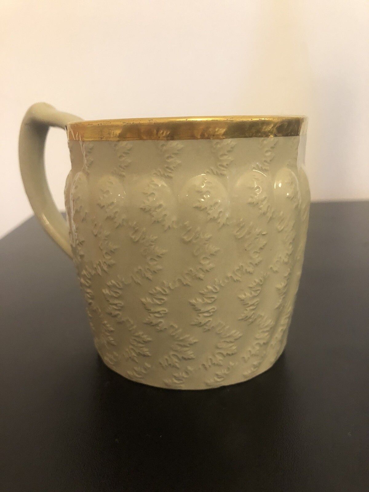 Wedgwood Drabware 1830’s Mug With Gilt Rim “S.R Payne Collection” photo for sale