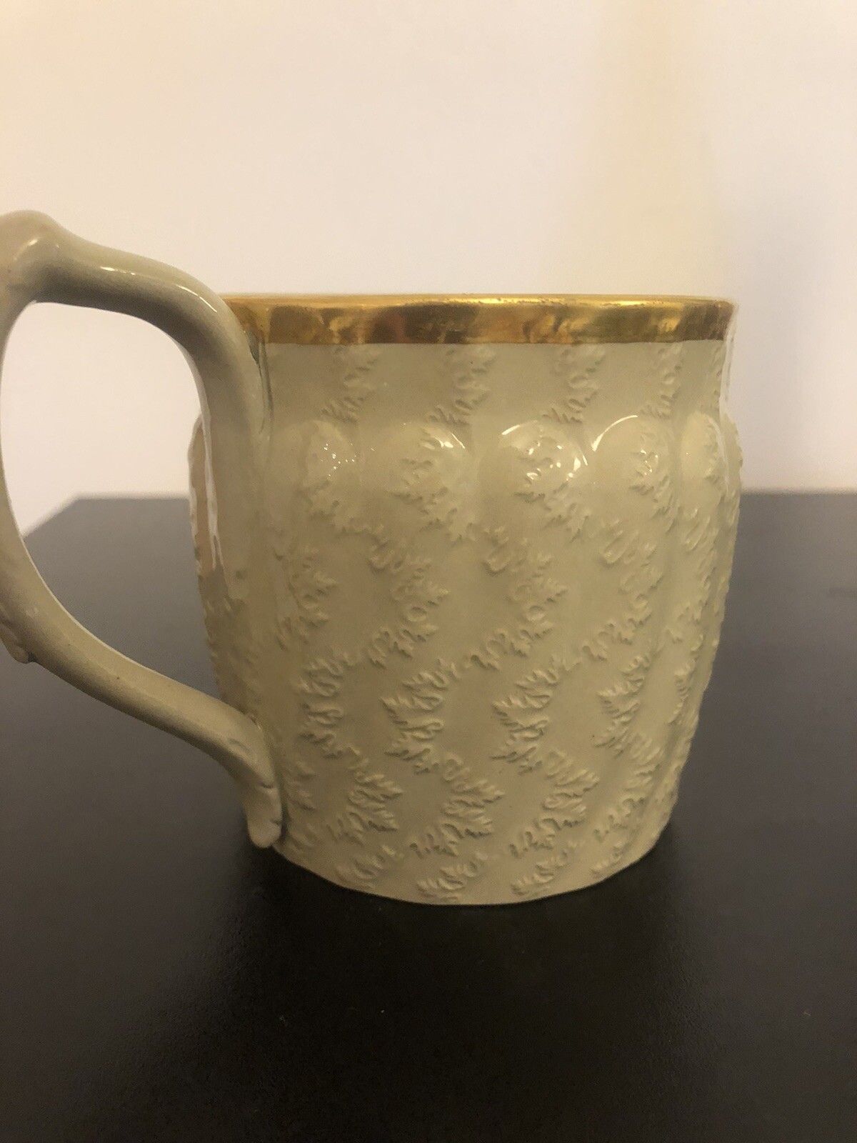 Wedgwood Drabware 1830’s Mug With Gilt Rim “S.R Payne Collection” photo Home Decor