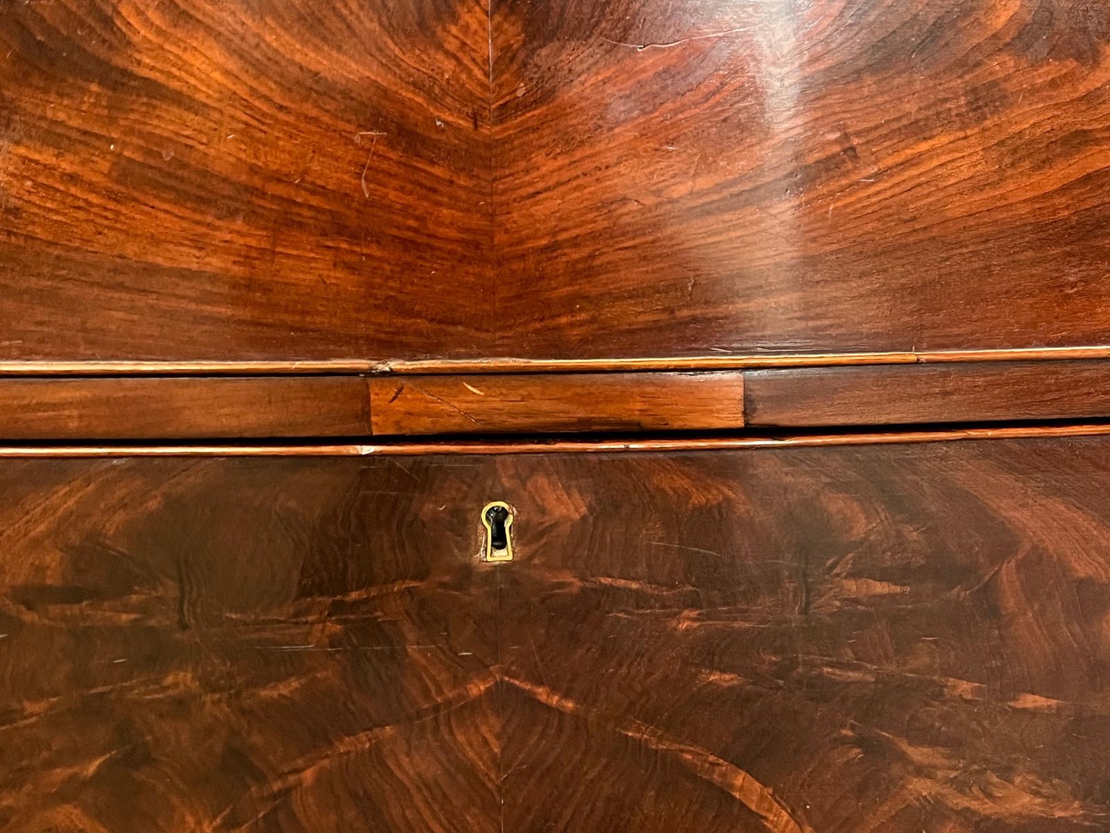 1899.0 Victorian Mahogany Bow Front Chest Of Drawers, Ca. 1860 photo