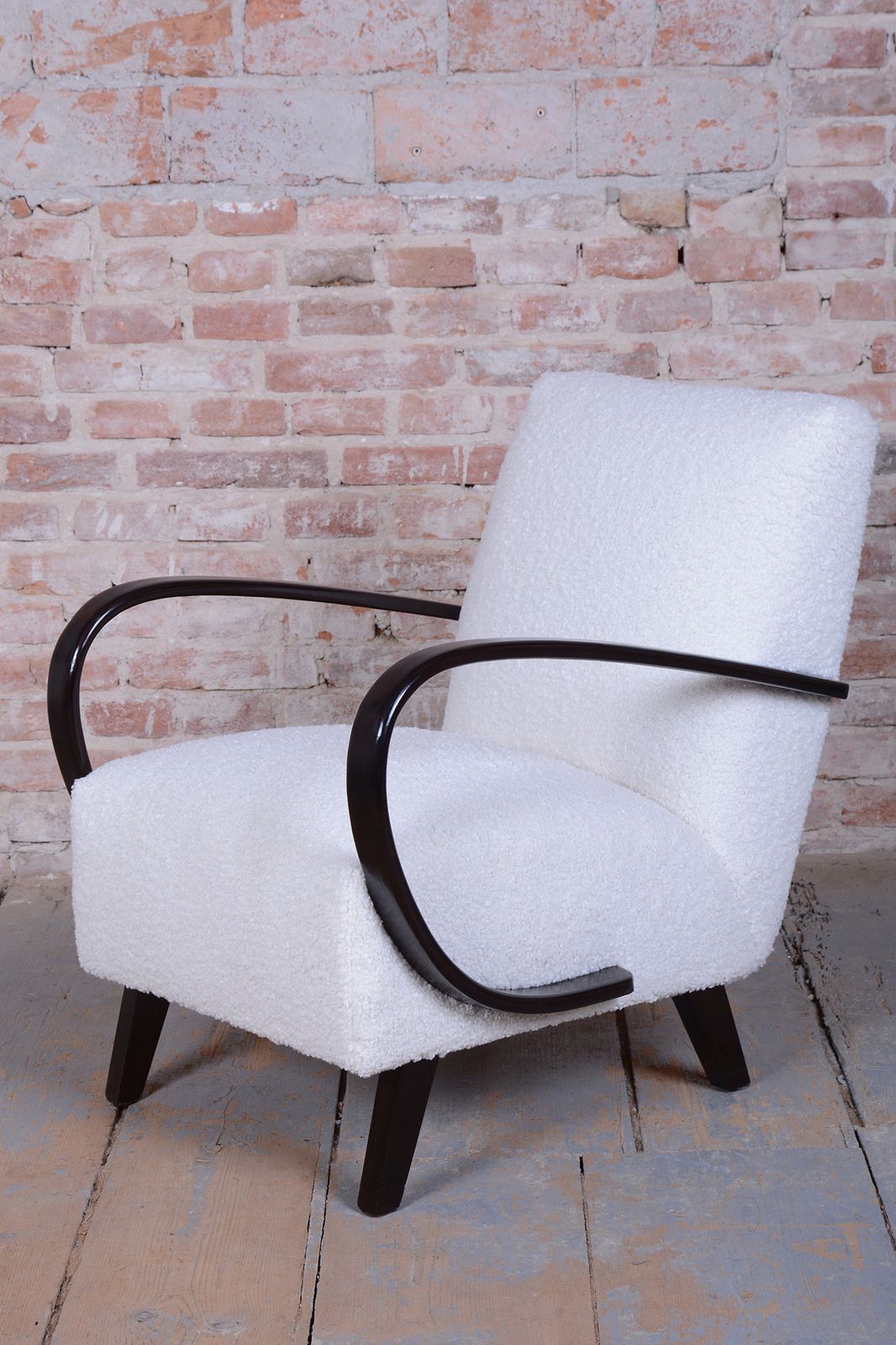 Restored Art Deco Armchairs, By J. Halabala, Up Závody, Model C, Czech, 1940s