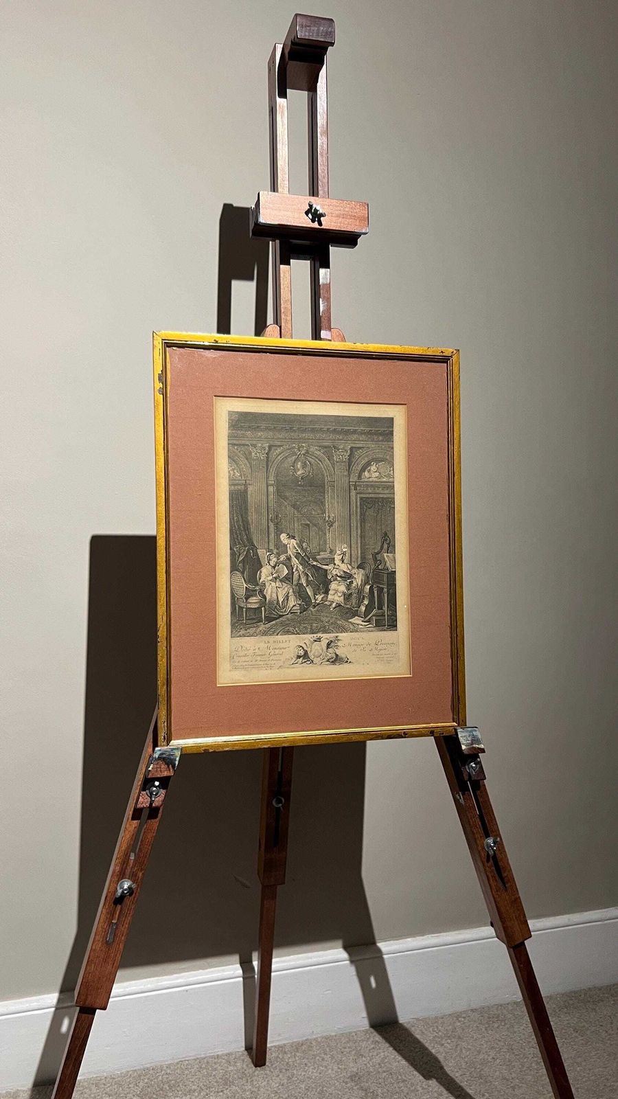 photo for sale 18th Century Engraving ‘La Billet Doux’ After Lavreince, Engraved By De Launay