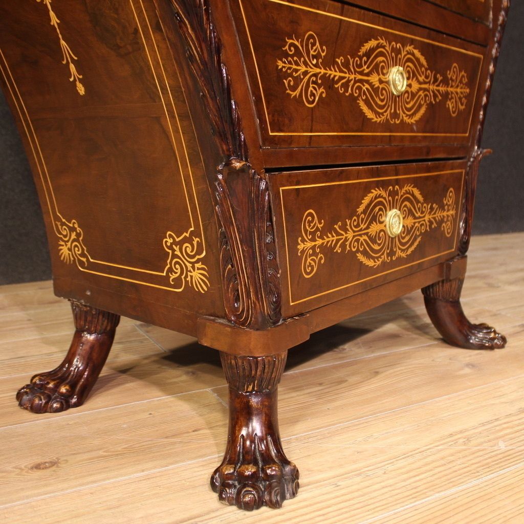 Great Austrian Biedermeier Style Inlaid Secretaire photo buy