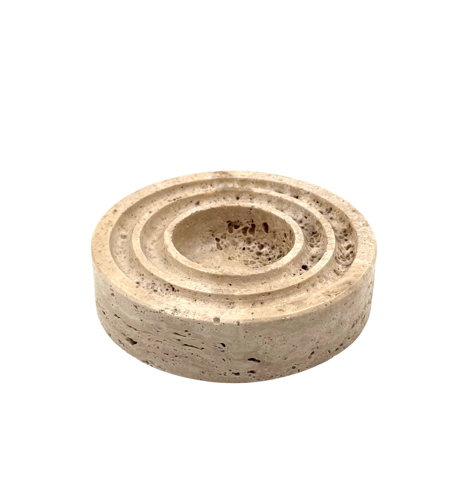 Travertine Vide Poche / Ashtray, Cerri Nestore, Italy, 1970s photo 350.0
